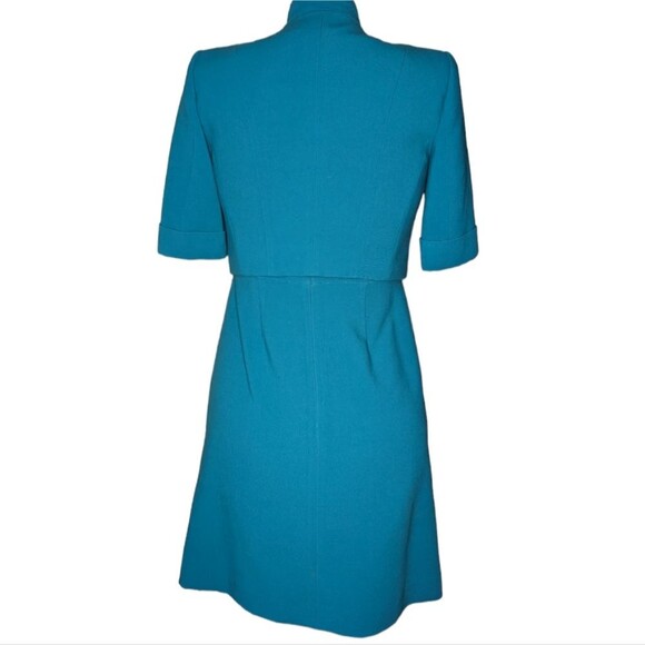 Women's Vintage Anne Klein Light Blue Sleeveless Dress with Jacket, Size 6 - Picture 9 of 10